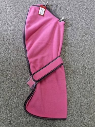 Pink fleece greyhound coat - fleece, 30"