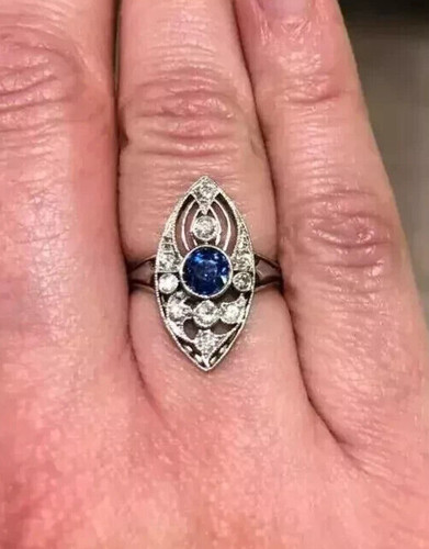 Art deco style sapphire - deco,