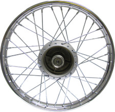 FRONT WHEEL TO FIT HONDA C90 CUB 93-03 1.20 X 17" 4 PRONG SPEEDO DRIVE +RIM TAPE