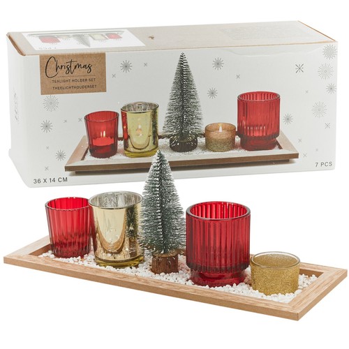 Pcs christmas red gold glass - pcs,
