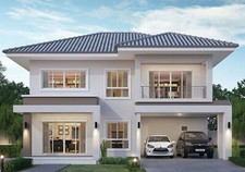 Custom House Home Building Plan 4 BedRoom 3 Bathroom With Garage & CAD File