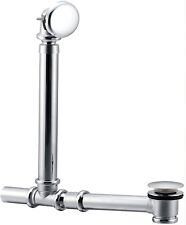 Exposed Chrome Roll Top Bath Waste Drainage for Claw Feet Bathtub