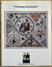 THANKSGIVING QUAKER Twin Peaks Primitives cross stitch Pattern Booklet