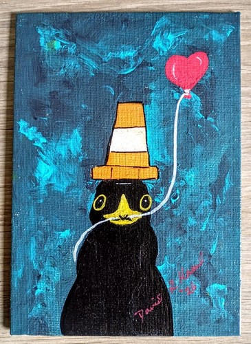 Glasgow black bird valentine - black,