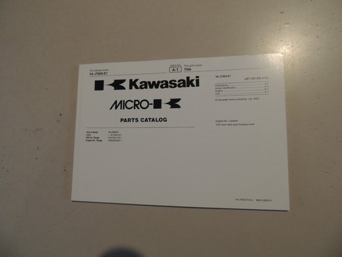 Parts catalog kawasaki jet - jet, ski