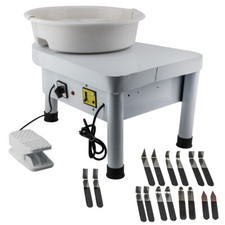 1PC 280W 25CM Electric Pottery Wheel Work Clay Ceramic Machine + Shaping Tool