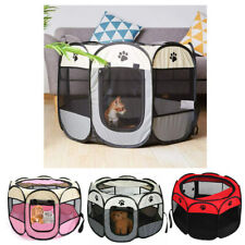 Foldable Soft Fabric Dog Crate Cat Cage Pet Bed Travel Puppy Play Pen Tent Large