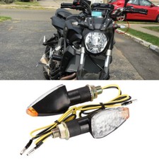 2X 12V BLACK MOTORCYCLE TURN