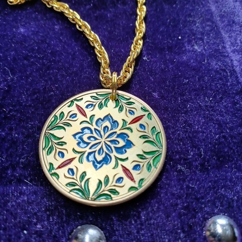 Coin pendant brass - coin,