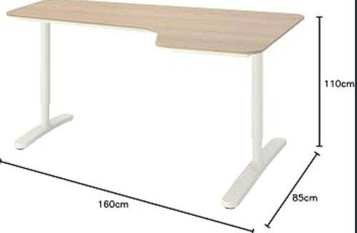 Ikea bekant left corner - ikea, desk