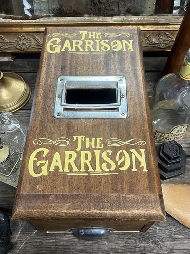 Vintage wooden cash - cash, till