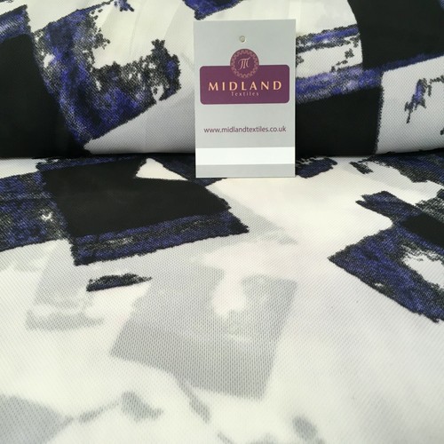 Purple abstract soft georgette - purple,