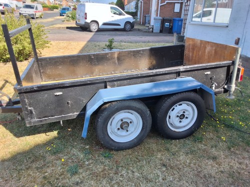 Double axle braked - double, trailer