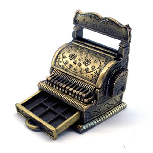 Miniature cash register - miniature,