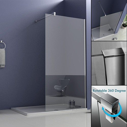 1950mm walk wet room shower - in,