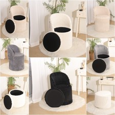 3 in 1 Ribbed Fleece Ottoman