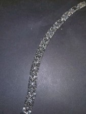 GORGEOUS  Silver Tone Marcasite BRACELET