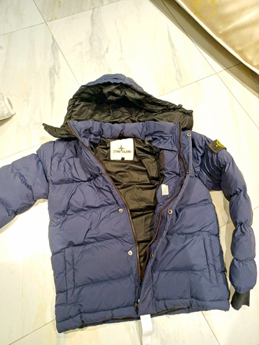 Stone island men blue hooded - men's,