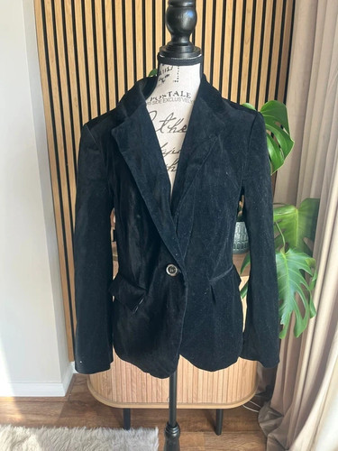 Zara black velvet blazer eur - zara,