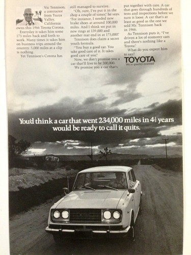 1971 toyota corona print ad - 1971,