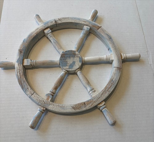 Wooden ships wheel - wooden, wall
