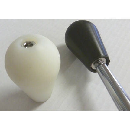 Nylon machined gear knob - nylon,