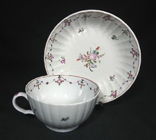 Georgian Antique Porcelain Breakfast Teacup and Saucer Set New Hall c1790s/1800s