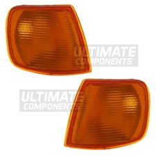 Front Indicators Lights Lamps Ford Sierra Mk2 Estate 1987-1990 Amber Lens Pair