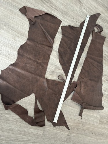 Dark brown leather cowhide - dark,