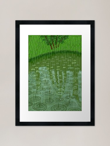 David hockney framed art - david,