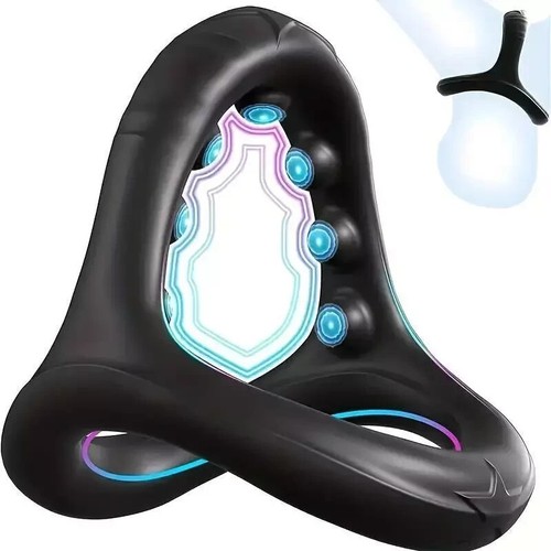 Silicone dual cock ring - silicone,