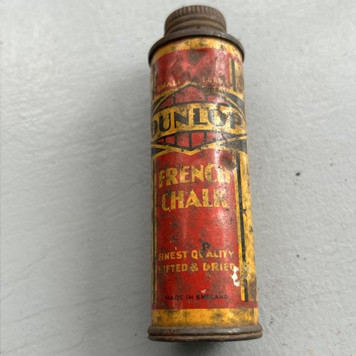 Dunlop french chalk tin - french,