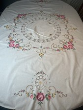 Vintage Hand Embroidered Cross