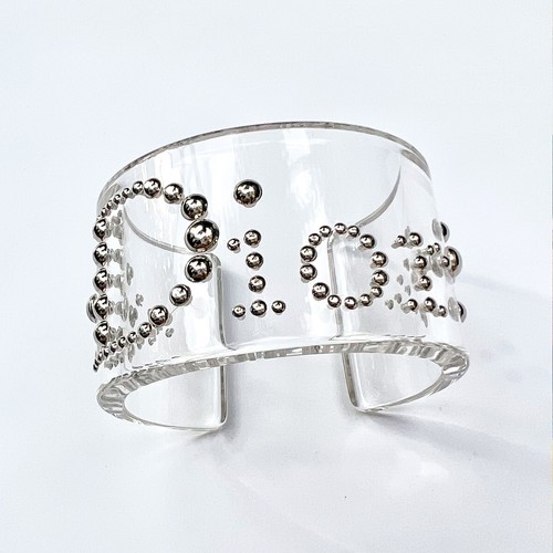 Christian dior stud logo cuff - christian,