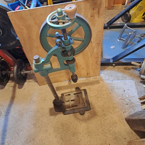 Antique union pillar drill - antique,