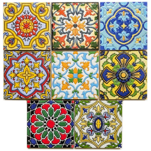Set multi colour moroccan - of,