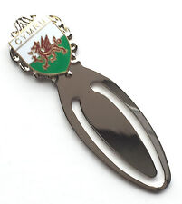 Cymru Welsh Dragon Enamel Crested Bookmark & Gift Bag (T914)
