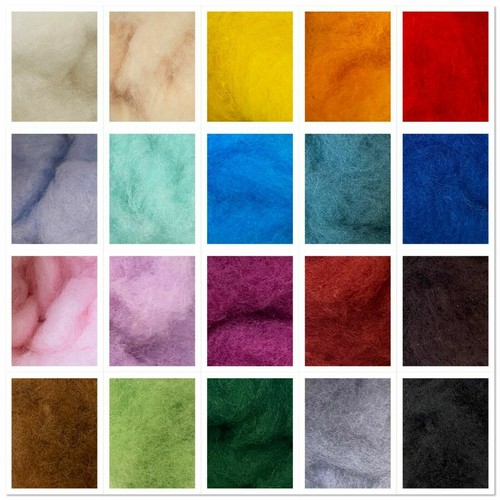 50g carded perendale wool for - 50g,