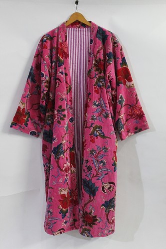 New indian pink kimono floral - new,