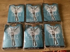 Vintage 6 x Silkies Ultra Control Top Queen Beige Size XL Still Packaged