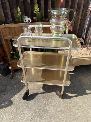 Vintage drinks trolley gold - vintage,