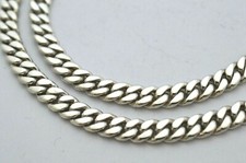 925 Sterling Silver Curb Chain Necklace. 52 grams, 50cm, 20"