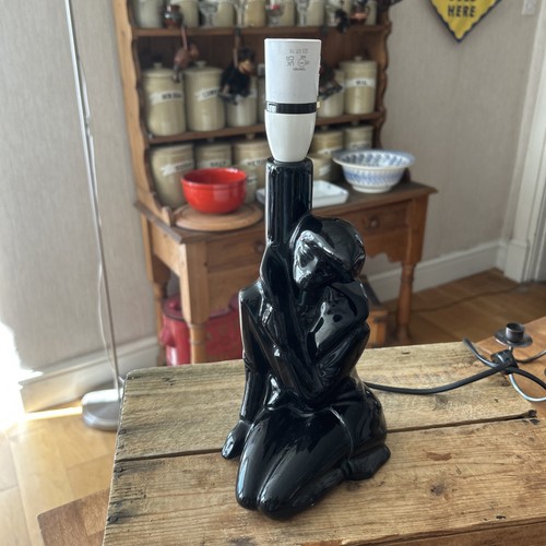 Vintage 1980 black ceramic - vintage, 1980's
