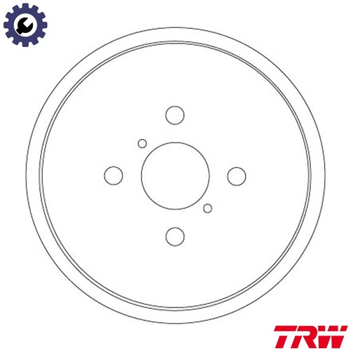 Brake drum db4551 - 2x,