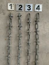 Old used rusty chains anchor