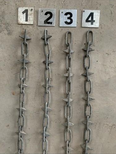 Old used rusty chains anchor