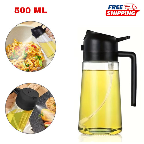 Oil spray bottle - 2-in-1,