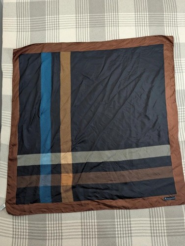 Aquascutum large silk scarf - large,