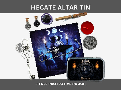 Hecate altar tin triple - altar,