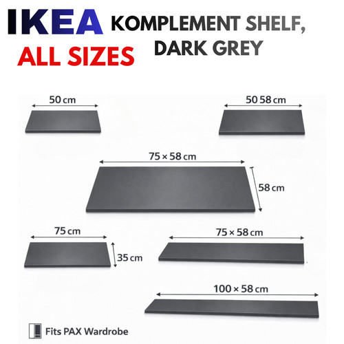 Ikea komplement shelf dark - shelf,